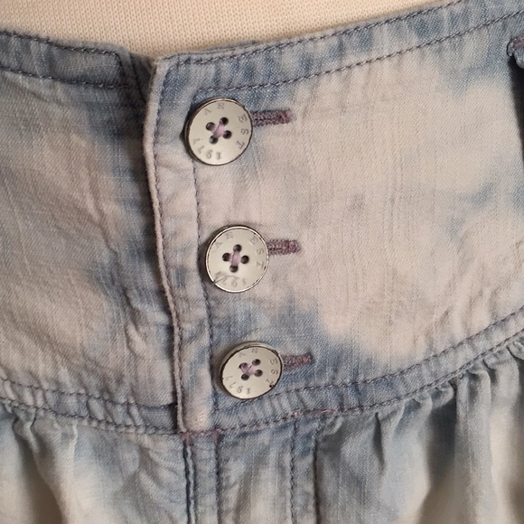 Retro American Eagle Outfitters Chambray Skirt 80s - Picture 4 of 8